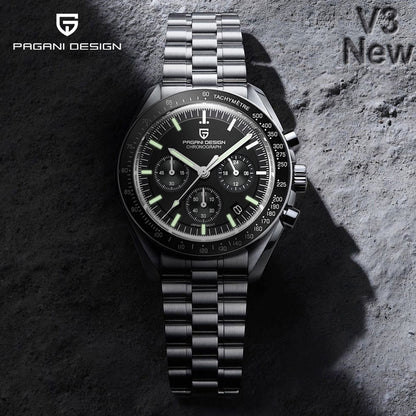 New Men Watches Top Luxury Quartz Watch For Men Automatic Date Speed Chronograph Sapphire Mirror Wristwatch