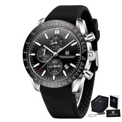 PAGANI DESIGN Men Quartz Watches 44MM Top Waterproof Luxury Business Sapphire Stainless Steel