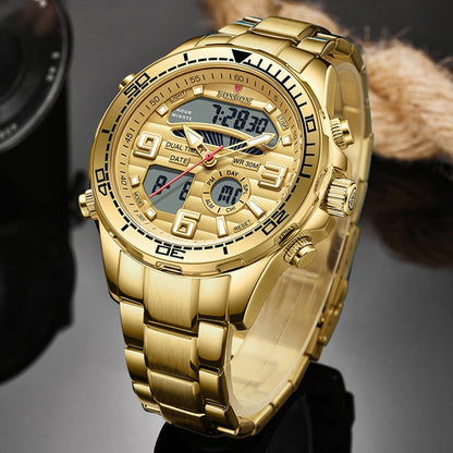 New Men Military Watch Top Luxury Brand Big Dial Sport Watches Mens Chronograph Quartz Wristwatch Date Male Clock Reloj Hombre