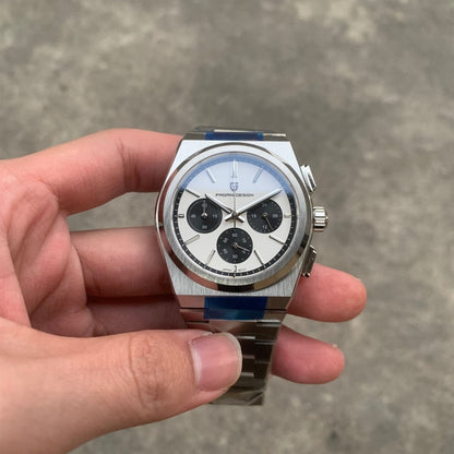 New Classic Men Sport Quartz Watches Sapphire Stainless Steel VK63 Waterproof Clock Relogios Masculinos