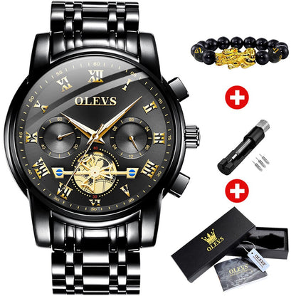 Top Brand Men Watches Classic Roman Scale Dial Luxury Wrist Watch for Man Original Quartz Waterproof Luminous Male reloj