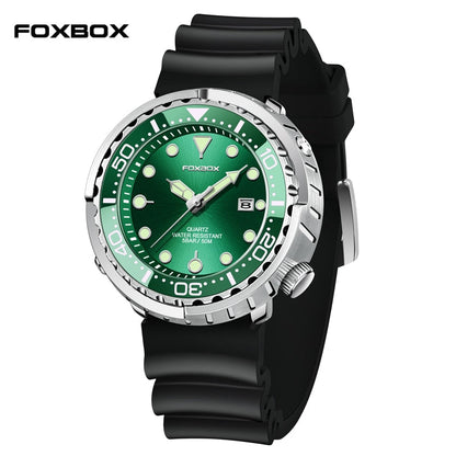 Men Watch 50M Waterproof Luminous Sport Wristwatches Rotating Bezel Quartz Watches with Auto Date Relogio Masculino