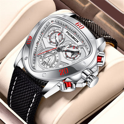 LIGE Chronograph Creative Big Dial Men Watch Top Brand Nylon Strap Military Sports Watches for Men Date Clock Quartz Wrist Watch