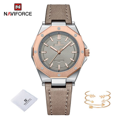 Minimalist Design Sports Watch for Women Casual Quartz Ladies Leather Wrist Watches Polygon Case Female Clock