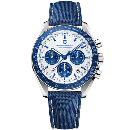 Men Watches 100M Waterproof Date Speed Chronograph Quartz VK63 AR Sapphire mirror Full Steel Watch
