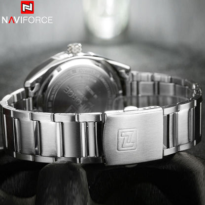 Business Men Quartz Watches 44MM Fashion Stainless Steel 30M Waterproof Date Wrist Chronograph Relogio Masculino
