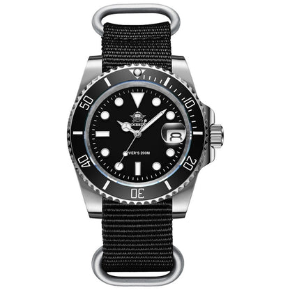 New Fashion Watch Stainless Steel Diver Watch 200M C3Super Luminous Sport Stainless Steel Watch