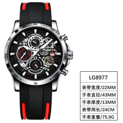 Men Watches Top Brand Stainless Steel Hollow Sports Waterproof Quartz Watch Men Military Wristwatch Relogio Masculino