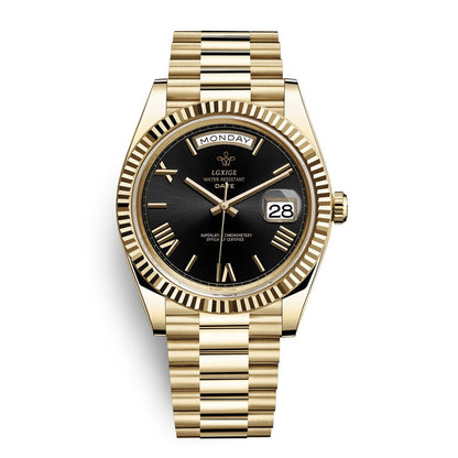 Original Casual Brand Watch Men Top Luxury Stainless Steel 3atm Waterproof daydate Business Men Fashion Wrist Watch