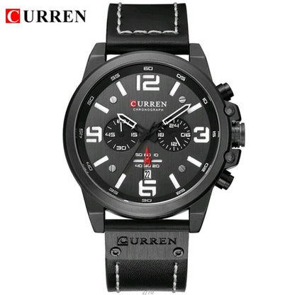 CURREN 8314 Luxury Brand Quartz Men Watch Military Waterproof Leather Strap Sport Mens Watches Fashion Casual Male Clock часы