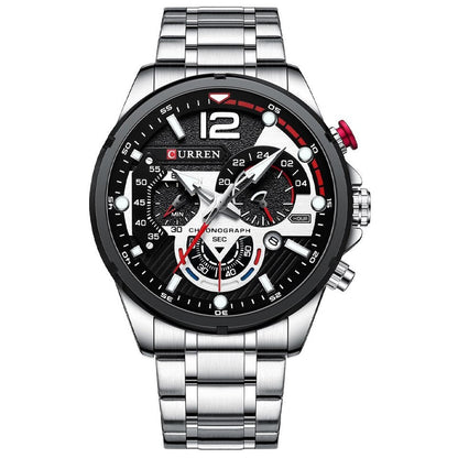 Watches Men CURREN Top Brand Luxury Casual Steel Quartz Men Watch Business Clock Male Sport Waterproof Date Chronograph