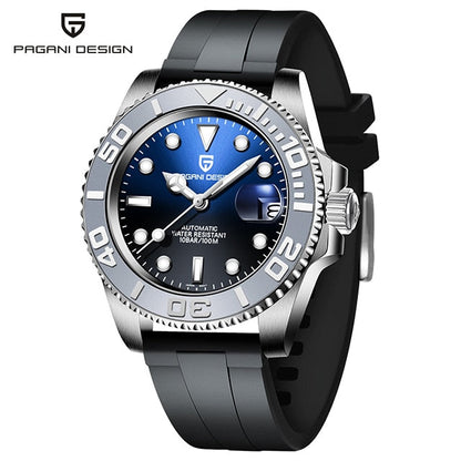 New Sports Men Mechanical Wristwatch Sapphire Luxury Automatic Watch Men Stainless Steel Waterproof Clock