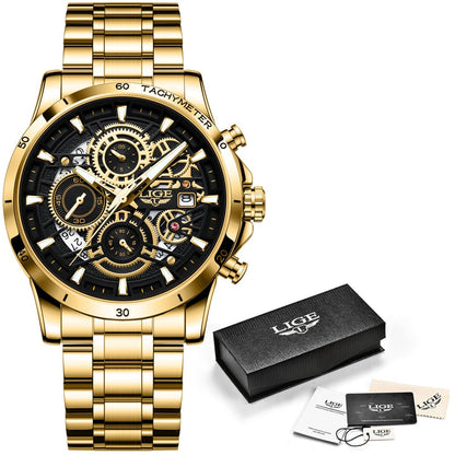 Men Watches Casual Luxury Sport Waterproof Quartz Watch Chronograph Military Watch Men Clock