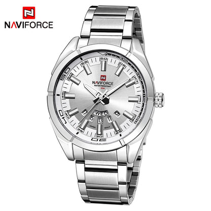 New Men Quartz Watches Full Steel Waterproof Casual Date Sport Military Wrist Watch Relogio Masculino