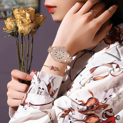 Women Watches Rose Gold Ladies Bracelet Watches Reloj Mujer Creative Waterproof Quartz Watches For Women