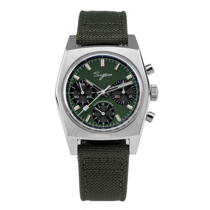 New 37mm Chronograph Watch of Men Seagull ST1902 Swan neck Movement Waterproof Mechanical Wristwatches Dome Sapphire