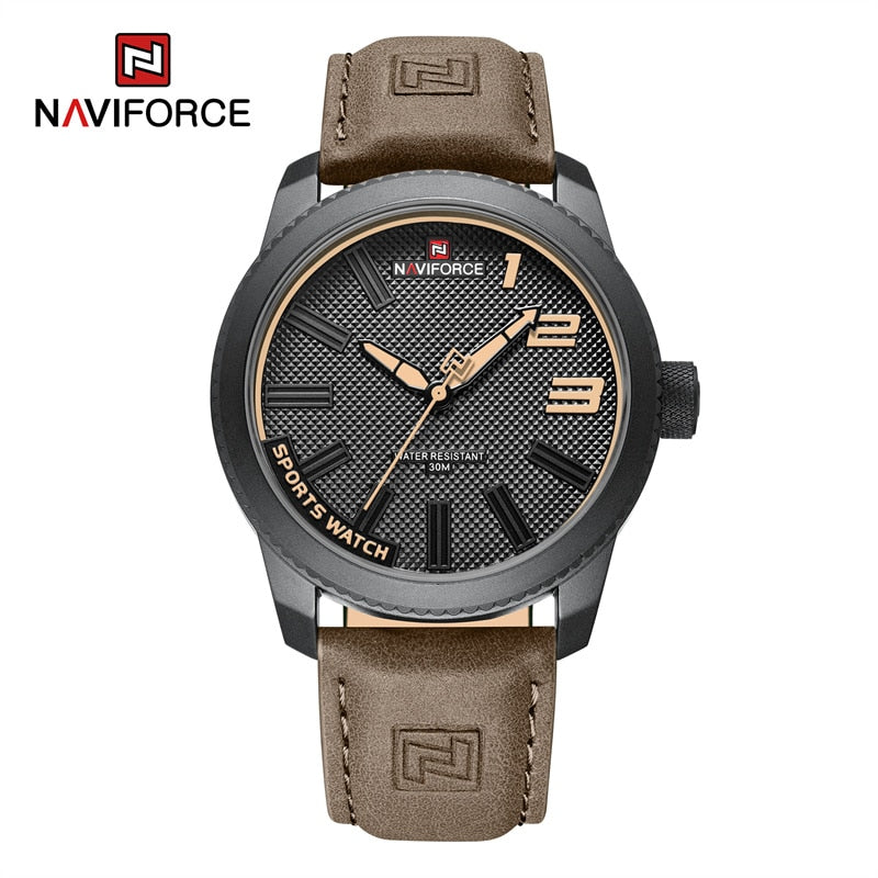 New Quartz Sport Waterproof Clock Fashion Luxury High Quality Male Leather Wrist watch