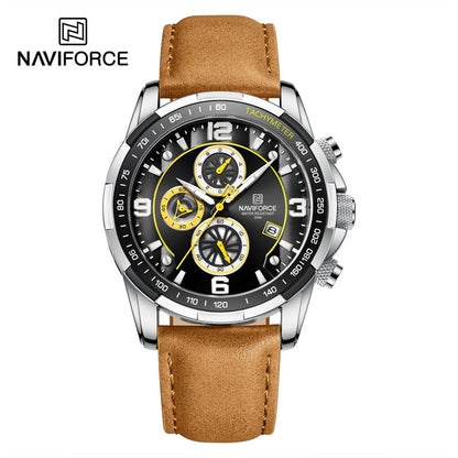 Luxury NAVIFORCE 100% Original Fashion Watch For Men Multifunction Sport Waterproof Man Quartz Wrist Watches Clock
