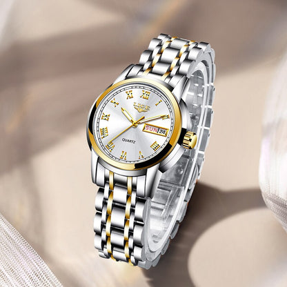LIGE Women Watches Luxury Stainless Steel Watch for Women Fashion Casual Women Bracelet Watches Waterproof Ladies Wristwatches