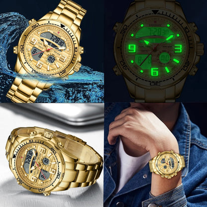 New Men Military Watch Top Luxury Brand Big Dial Sport Watches Mens Chronograph Quartz Wristwatch Date Male Clock Reloj Hombre