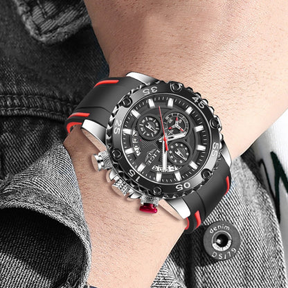 Relogio Masculino LIGE  Luminous Men Watch Sport Army Men Watches Waterproof Quartz Clock Man Chronograph  Military WristWatch