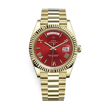 Original Casual Brand Watch Men Top Luxury Stainless Steel 3atm Waterproof daydate Business Men Fashion Wrist Watch