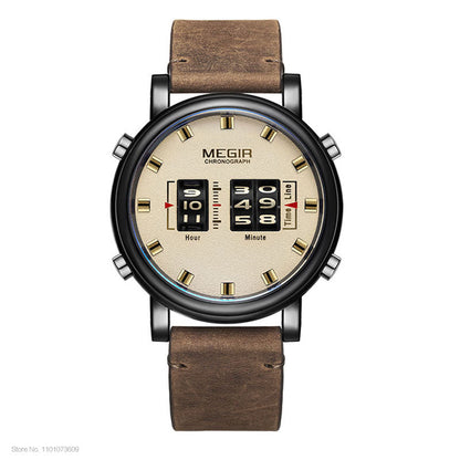 New Luxury Watches Men Military Sport Roller Pointer Quartz Watch Man Fashion Stainless Steel Mesh Strap Wristwatch