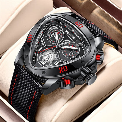LIGE Chronograph Creative Big Dial Men Watch Top Brand Nylon Strap Military Sports Watches for Men Date Clock Quartz Wrist Watch