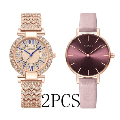 Women Watches Rose Gold Ladies Bracelet Watches Reloj Mujer Creative Waterproof Quartz Watches For Women 2, Yes