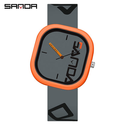 New Fashion Sports Brand Quartz Watch Women Casual Silicone Women Watches grey, China