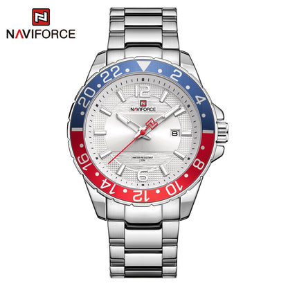 Top Brand Man Quartz Wristwatch Luxury Gold Watch Business Classic Stainless Steel Calendar Clock Waterproof SSW NO BOX