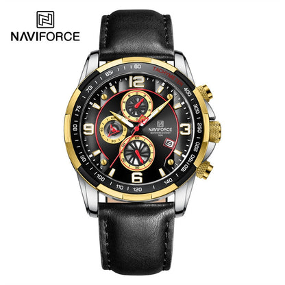 Luxury NAVIFORCE 100% Original Fashion Watch For Men Multifunction Sport Waterproof Man Quartz Wrist Watches Clock