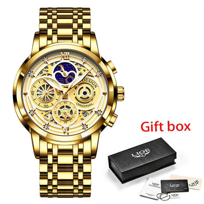 Ladies Watch Woman Luxury Fashion Waterproof Watch for Women Watches Quartz Stainless Steel Clock Gift Relogio Feminino+Box