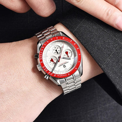 Men Watches 100M Waterproof Date Speed Chronograph Quartz VK63 AR Sapphire mirror Full Steel Watch