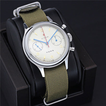 RED STAR 38mm Men Chronograph Mechanical Watches Pilot Seagull 1963 ST19 Movement Men Air Force Aviation Sapphire Clock 40mm