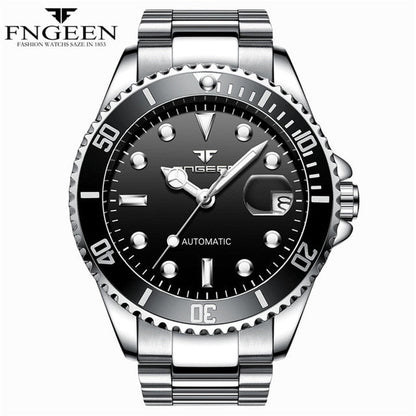 Mechanical Watches for Men Luxury Brand Stylish Man Watch Classic Business Automatic Wrist Watch Date Hodinky Montre Homme Black