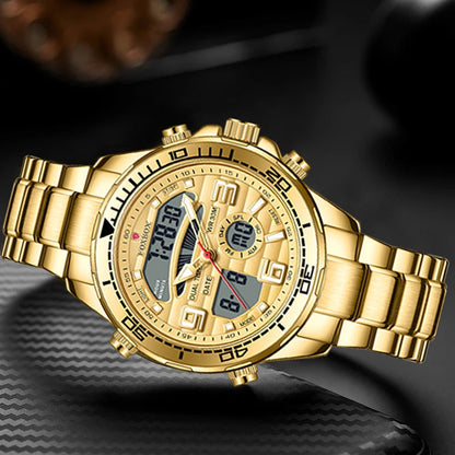 New Men Military Watch Top Luxury Brand Big Dial Sport Watches Mens Chronograph Quartz Wristwatch Date Male Clock Reloj Hombre