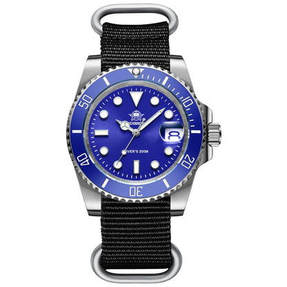 New Fashion Watch Stainless Steel Diver Watch 200M C3Super Luminous Sport Stainless Steel Watch