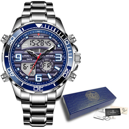 New Men Military Watch Top Luxury Brand Big Dial Sport Watches Mens Chronograph Quartz Wristwatch Date Male Clock Reloj Hombre