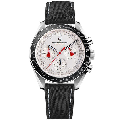 PAGANI DESIGN New AK Project Men Watches Luxury Quartz Wrist Watch For Men AR Sapphire Speed Chronograph Automatic Date Black nylon, China
