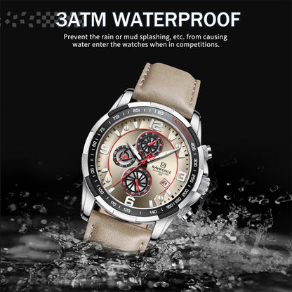 Luxury NAVIFORCE 100% Original Fashion Watch For Men Multifunction Sport Waterproof Man Quartz Wrist Watches Clock