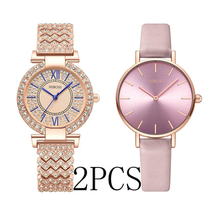 Women Watches Rose Gold Ladies Bracelet Watches Reloj Mujer Creative Waterproof Quartz Watches For Women