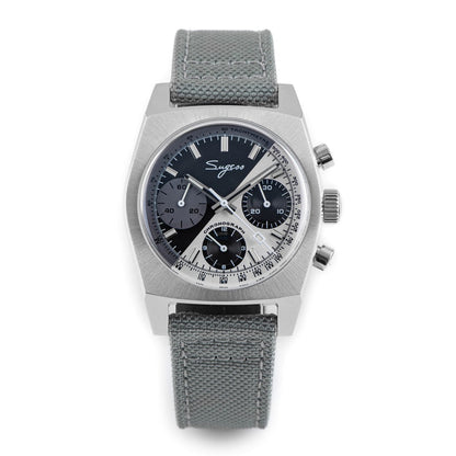 New 37mm Chronograph Watch of Men Seagull ST1902 Swan neck Movement Waterproof Mechanical Wristwatches Dome Sapphire