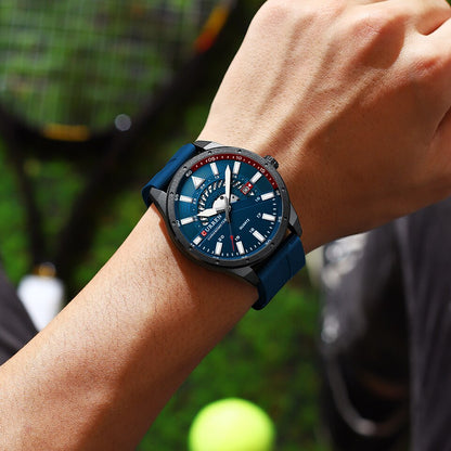 New Men Watch Top Brand Luxury Waterproof Sport Mens Watches Silicone Automatic Date Military Wristwatch