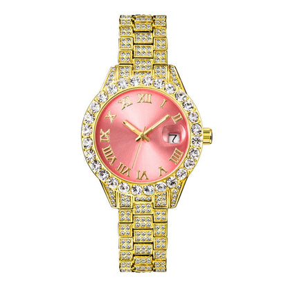 New Pink Women Watch Luxury Small Face Elegant Quartz Watches For Ladies Icy Look Party Jewelry Mini Babe So Cute Arm Clock
