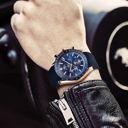 PAGANI DESIGN Men Quartz Watches 44MM Top Waterproof Luxury Business Sapphire Stainless Steel