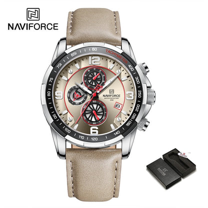 Luxury NAVIFORCE 100% Original Fashion Watch For Men Multifunction Sport Waterproof Man Quartz Wrist Watches Clock
