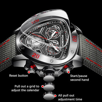 LIGE Chronograph Creative Big Dial Men Watch Top Brand Nylon Strap Military Sports Watches for Men Date Clock Quartz Wrist Watch