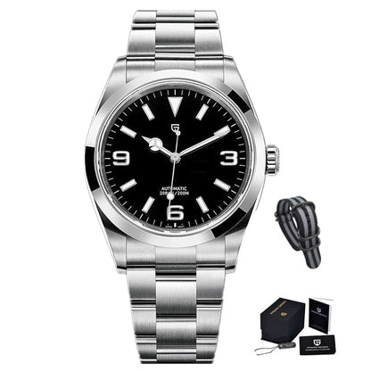 New NH35 Men Mechanical Watch AR Sapphire Glass Automatic Watch For Men Stainless Steel Sports Waterproof Watches