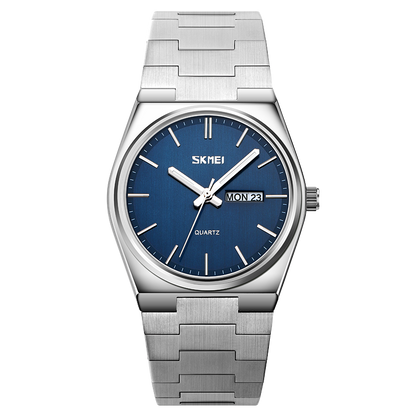 New Casual Quartz Clock Male Full Steel Time Week Date Sports Watch Mens Waterproof Business Wristwatches Man reloj hombre color5